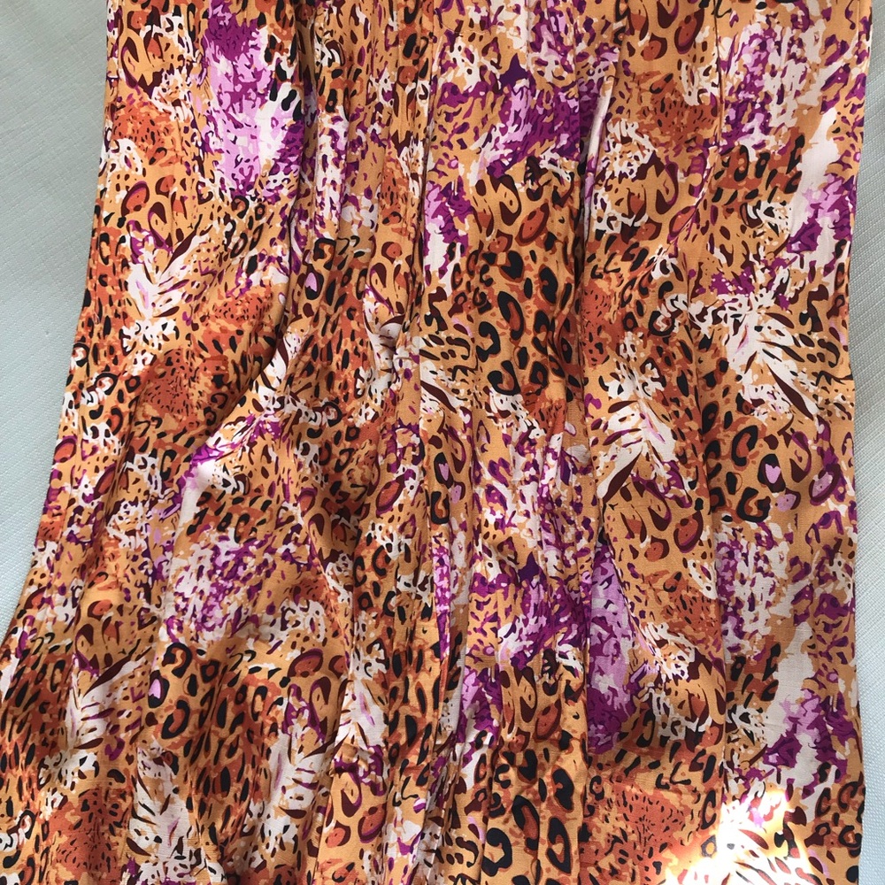 Umgee Cheetah Print Boho Wide Leg Palazzo Pants, NWT - Picture 16 of 16